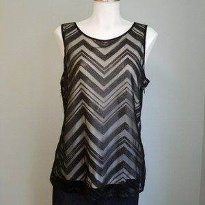 Banana Republic Chevron Sequin Top – Size 4P